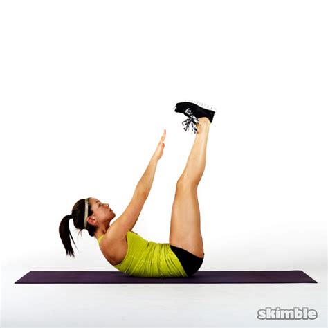 vertical leg crunch exercise